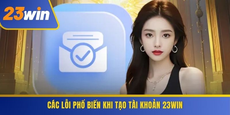 Các lỗi phổ biến khi tạo tài khoản 23WIN